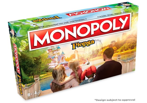 Monopoly Plopsa - Jeu de société - Jeu familial - Néerlandais/Français - Âge minimum 8 ans - 2 à 6 joueurs