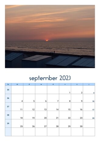 Calendario fotográfico holandés 2023 De Haan aan zee