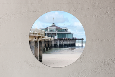 Wall Circle - Indoor Wall Circle - Pier - Blankenberge - Wall Decoration - Round Paintings