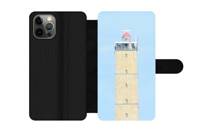 GSM Phone case with card holder and with a photo of the Brandaris lighthouse on Terschelling