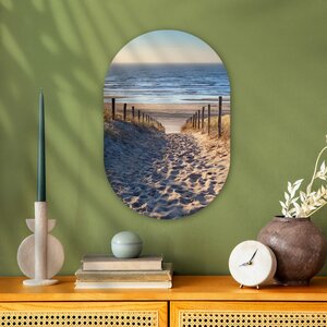The latest trend! Wall oval - Beach - Sea - Netherlands - Dunes - Sun