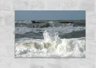 foto op forex - Zee - Zeewater - golven spitse toppen - Spetters - Druppels - souvenirs from the sea - natuur 