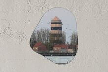 Bredene - Moderne Organische Vorm - watertoren - Spuikom - Organische Wanddecoratie - Kunststof Muurdecoratie - Bredene Souvenirs