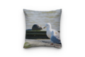 Outdoor decorative pillow - Seal with seagull