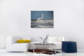 Canvas Schilderij - Nieuwpoort - Storm op zee fotoprint - Wanddecoratie
