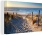 Leinwand - Düne - Strand - Meer - Sonnenuntergang - Gras - Leinwand Leinwand - Gemälde auf Leinwand - Leinwandmalerei_