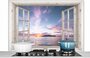 Splashback kitchen - See through - Sea - Island - Aluminum - Wall decoration_