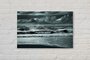 akoestisch canvas met foto - wolken - zee - vakantie aan zee -  akoestisch canvas woonkamer - Geluidsdemper - Geluidsisolatie - Wanddecoratie_