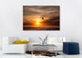 photo on canvas - Sunset painting - Wall decoration - Sunset painting at sea - Nature painting - sea - wall decoration_